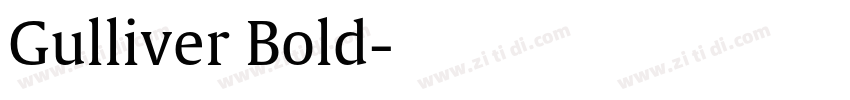Gulliver Bold字体转换 Gulliver Bold字体转换